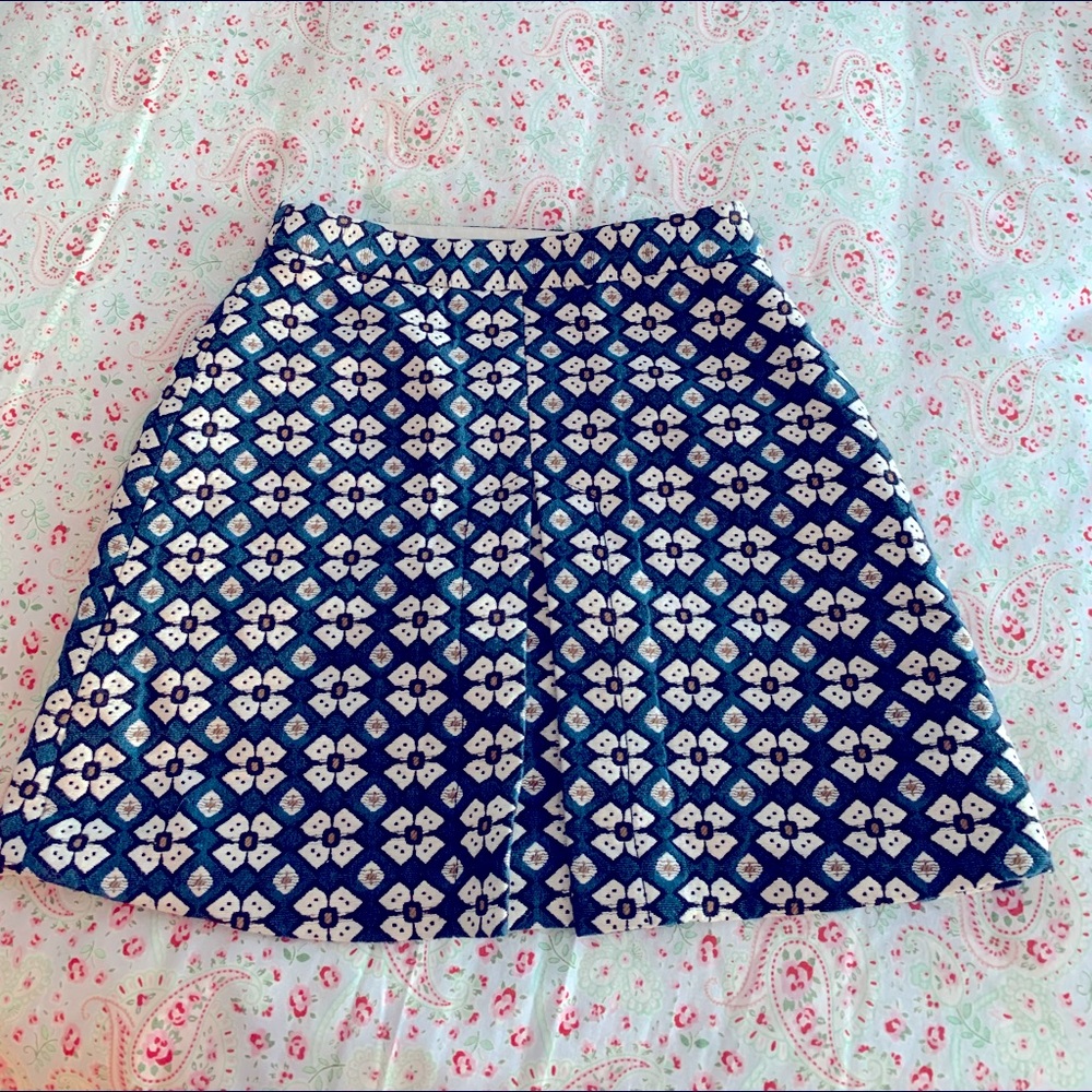 Embroidered mini skirt